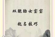 虎年双子女孩名字_如何取灵动又吉祥