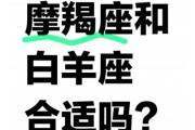 魔羯座和白羊座配对吗_性格差异如何磨合