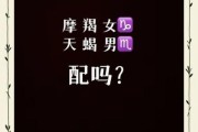 魔羯男天秤女配对指数_能走到最后吗