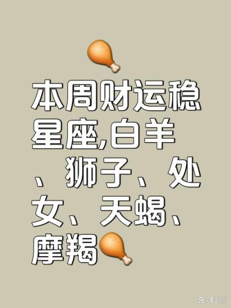 白羊座财运_魔羯座财运