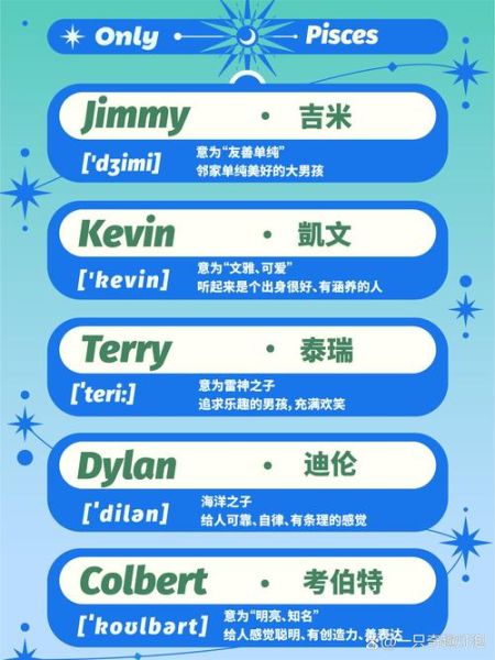 双鱼座女生英文名怎么选_适合双鱼座女生的英文名推荐