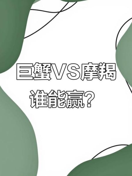 魔羯和巨蟹谁厉害一点啊_谁更适合当领导