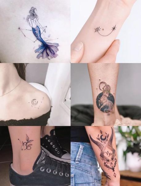 魔羯小纹身图案_魔羯小纹身含义