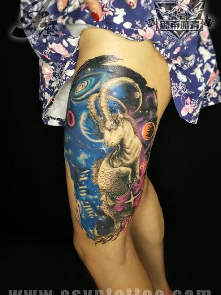 魔羯纹身有什么寓意_魔羯纹身适合纹在哪里