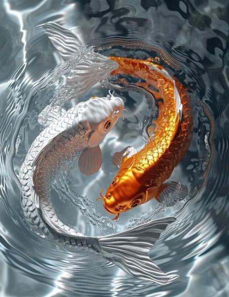 阴阳双鱼图壁纸高清下载_手机桌面怎么设置