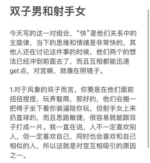 射手男双子女缘分_能走到最后吗