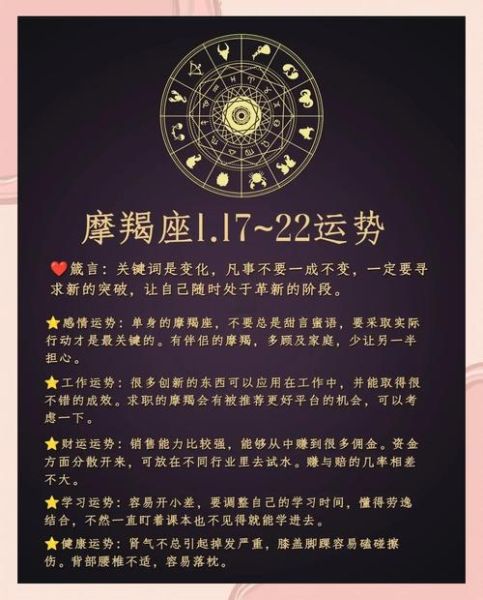 魔羯座本周运势详解_本周魔羯座需要注意什么