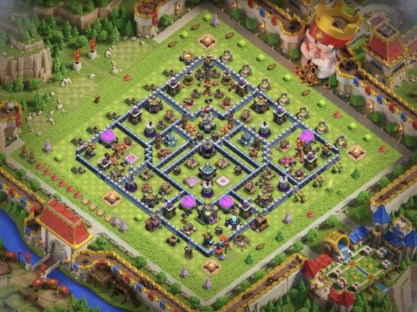 部落冲突4本双鱼阵怎么摆_4本最强防守阵型推荐