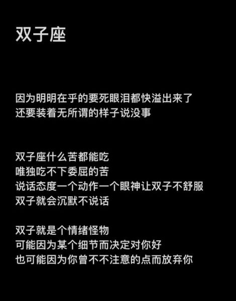 双子女在乎的细节_双子女真正在意什么